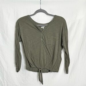 Olive Green Women's Top